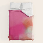dreamy days in pink peach aquarell Duvet Cover Gallery Image 6