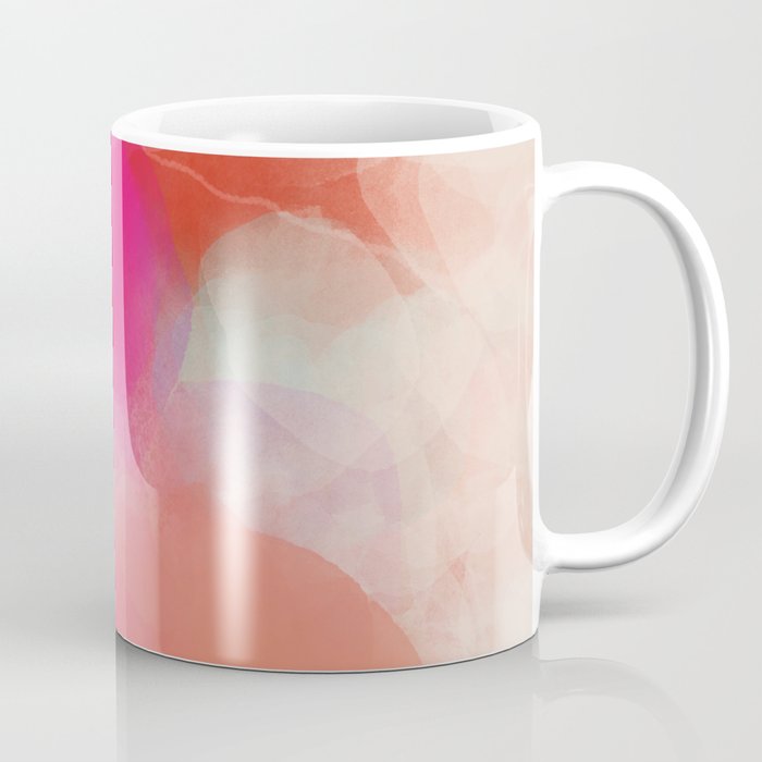 dreamy days in pink peach aquarell Coffee Mug Gallery Image 1