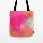 dreamy days in pink peach aquarell Tote Bag Gallery Image 1