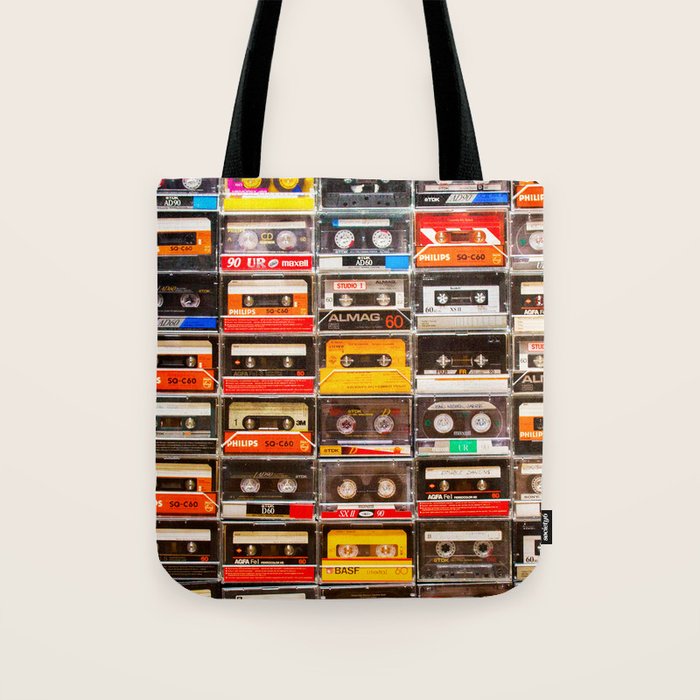 Something Nostalgic V - Music - Global Language #decor #society6 #buyart Tote Bag Gallery Image 1