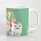 Lady with Birds(portrait) 2 Coffee Mug Gallery Image 1