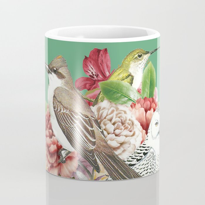 Lady with Birds(portrait) 2 Coffee Mug Gallery Image 4
