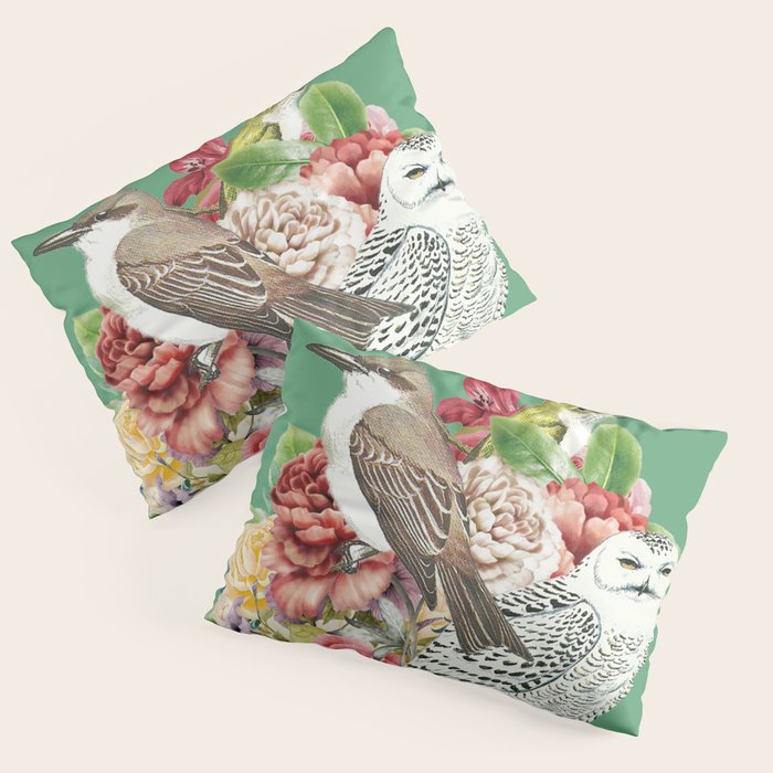 Lady with Birds(portrait) 2 Pillow Sham Gallery Image 3