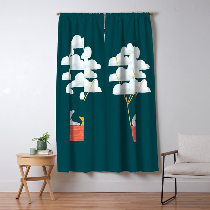 Hot cloud baloon - moon and star Window Curtain Gallery Image 5