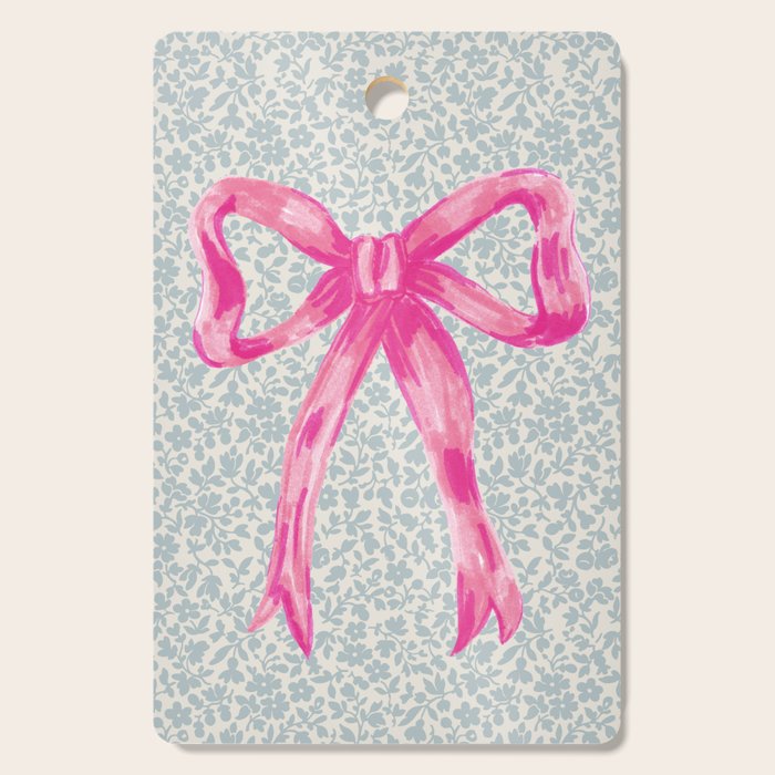 Pink Bow Cutting Board Gallery Image 1
