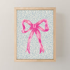 Pink Bow Mini Art Print Gallery Image 1