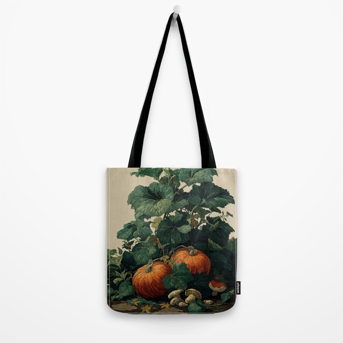 Autumn Pumpkin Print Botanical Fall Decor vintage Thanksgiving Prints Halloween Wall Decor Tote Bag Gallery Image 2
