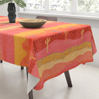 Vintage Western Desert Landscape in Warm Sunrise Tablecloth Gallery Image 3