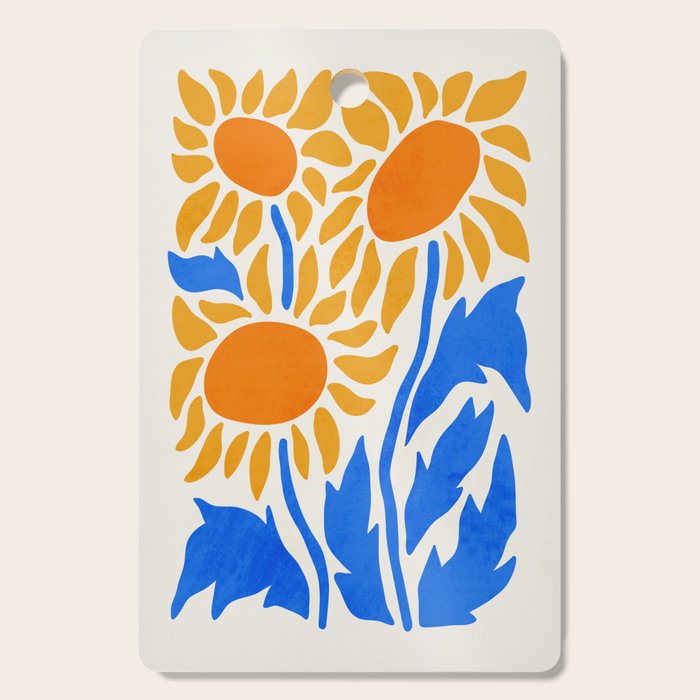 FOLIAGE 002: Sunflower | Flower Market Cutting Board Gallery Image 1