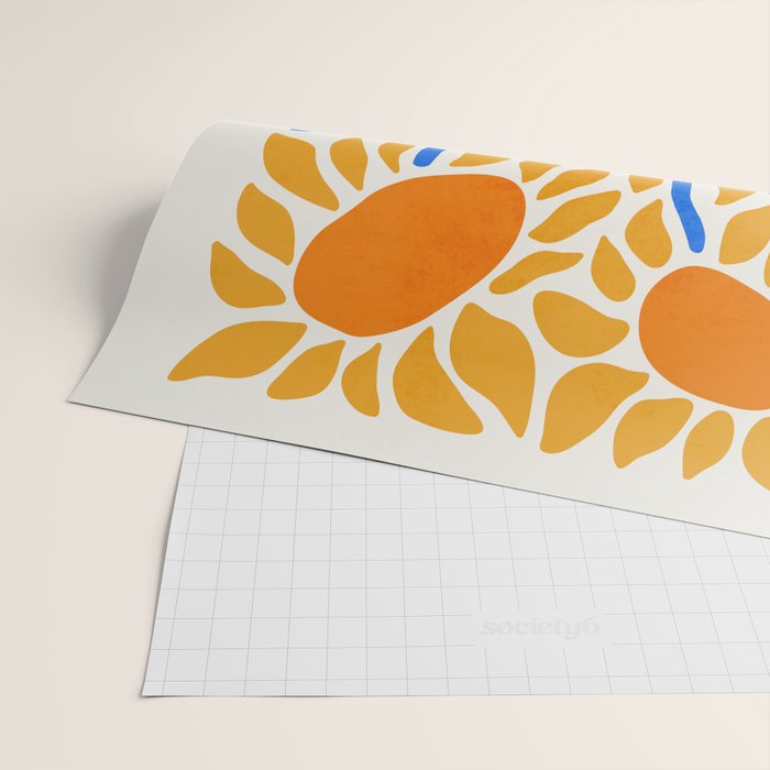 FOLIAGE 002: Sunflower | Flower Market Wrapping Paper Gallery Image 2