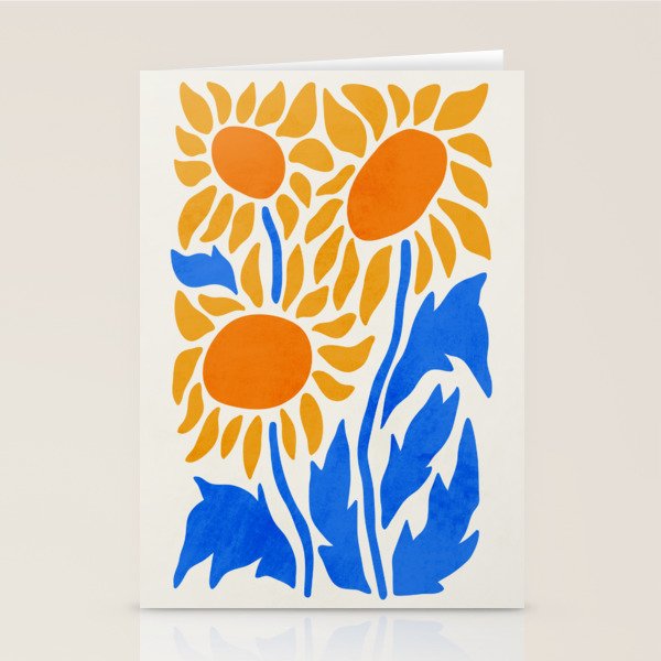 FOLIAGE 002: Sunflower | Flower Market Stationery Card Gallery Image 1