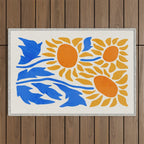 FOLIAGE 002: Sunflower | Flower Market Outdoor Rug Gallery Image 1