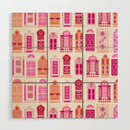 Moroccan Doors - Peach Palette Wood Wall Art Gallery Image 1