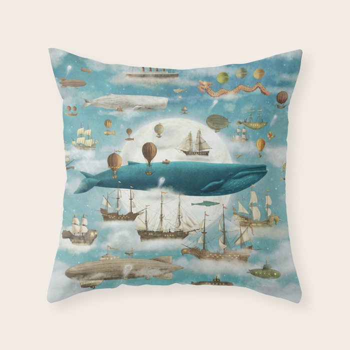 Ocean Meets Sky - from picture book Throw Pillow Gallery Image 6