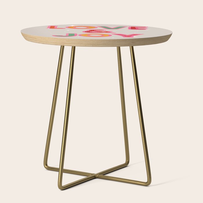 LOVE & JOY Festive Letters Side Table Gallery Image 1