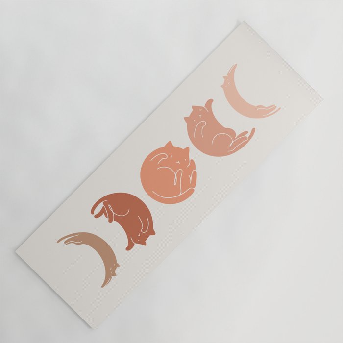 Cat Landscape 142: Cat Moon Yoga Mat Gallery Image 1