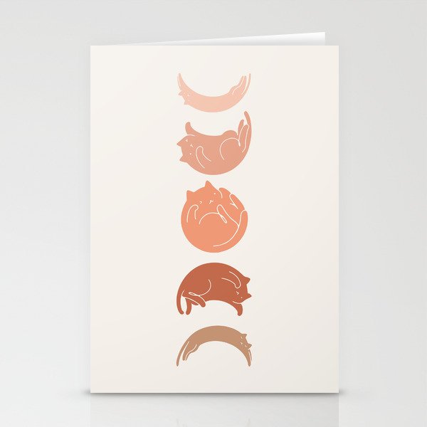 Cat Landscape 142: Cat Moon Stationery Card Gallery Image 2