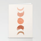 Cat Landscape 142: Cat Moon Stationery Card Gallery Image 2