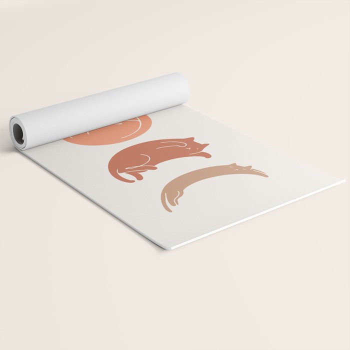 Cat Landscape 142: Cat Moon Yoga Mat Gallery Image 2