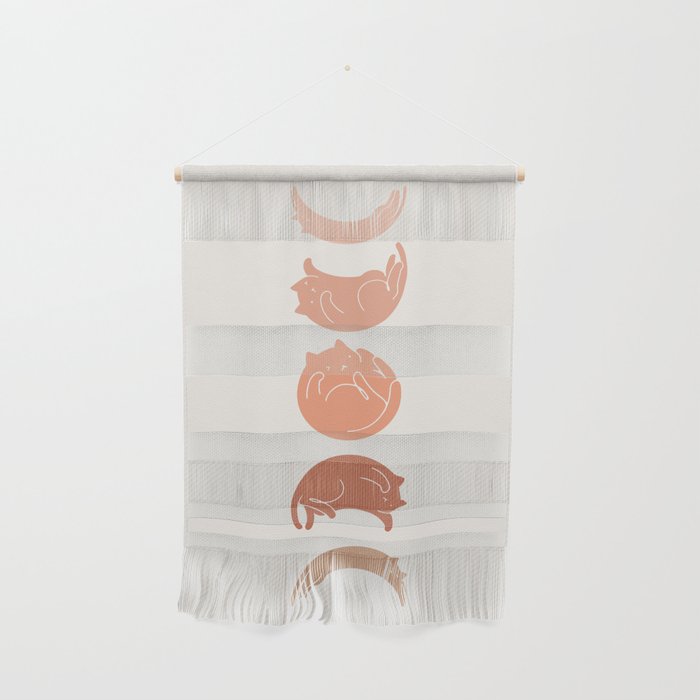 Cat Landscape 142: Cat Moon Wall Hanging Gallery Image 1