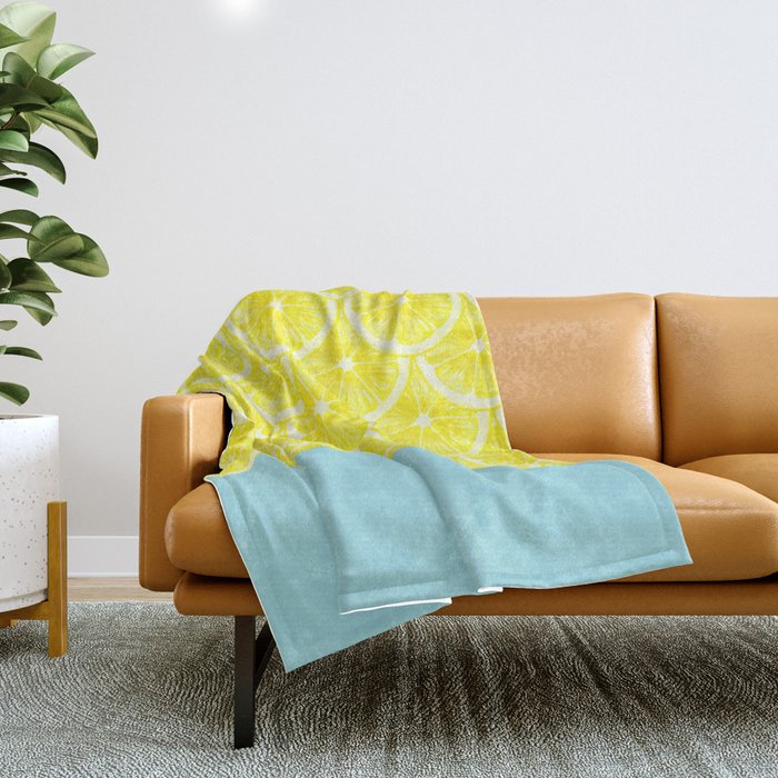Zesty splice Throw Blanket Gallery Image 1