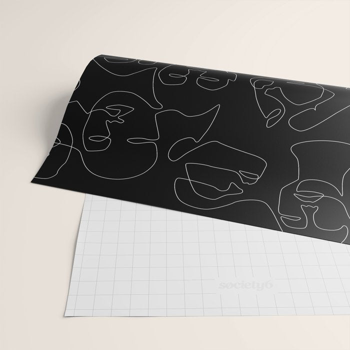 Face Lace Wrapping Paper Gallery Image 2