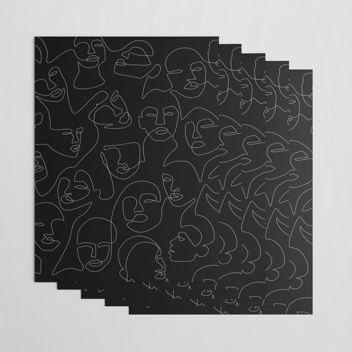 Face Lace Wrapping Paper Gallery Image 3
