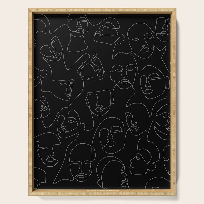 Face Lace Serving Tray Gallery Image 1