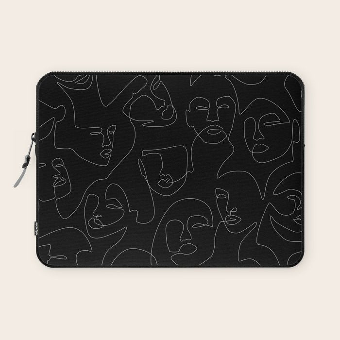 Face Lace Laptop Sleeve Gallery Image 1