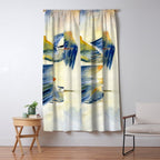 Flying Together - Great Blue Heron Window Curtain Gallery Image 5