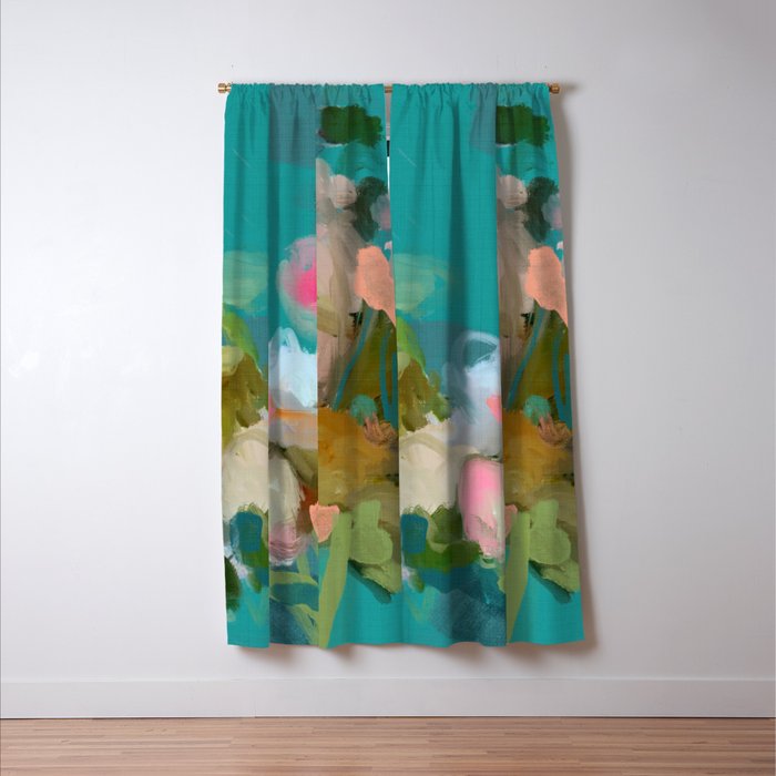 floral abstract 1 22 Window Curtain Gallery Image 3