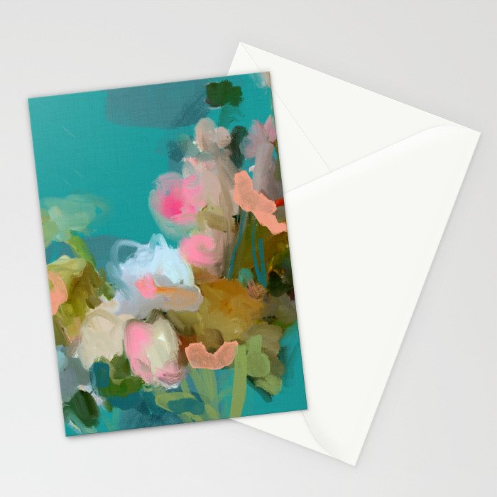 floral abstract 1 22 Stationery Card Gallery Image 2