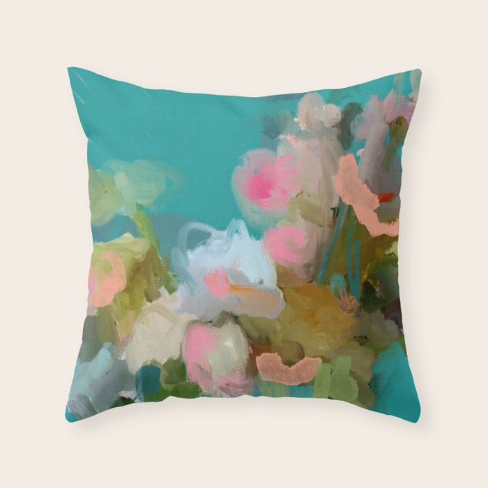 floral abstract 1 22 Throw Pillow Gallery Image 6