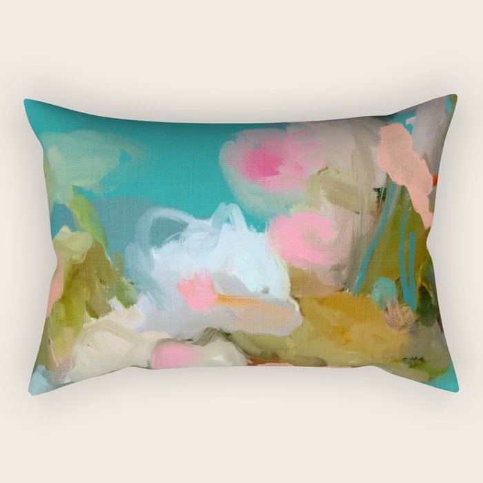floral abstract 1 22 Rectangular Pillow Gallery Image 1