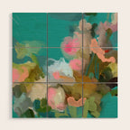 floral abstract 1 22 Wood Wall Art Gallery Image 1