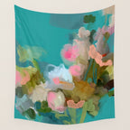 floral abstract 1 22 Wall Tapestry Gallery Image 4