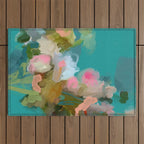 floral abstract 1 22 Outdoor Rug Gallery Image 1