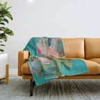 floral abstract 1 22 Throw Blanket Gallery Image 1