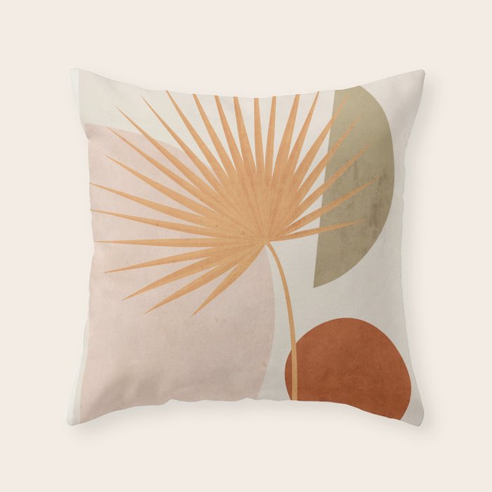 Tropical Leaf- Abstract Art 49a Throw Pillow Gallery Image 6