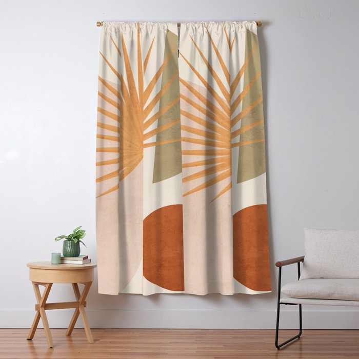 Tropical Leaf- Abstract Art 49a Window Curtain Gallery Image 5