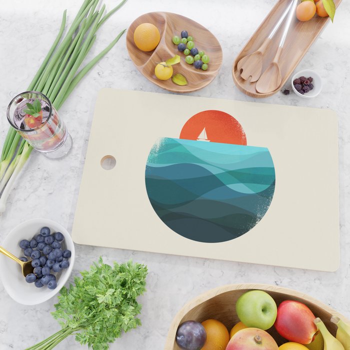 Deep blue ocean Cutting Board Gallery Image 2