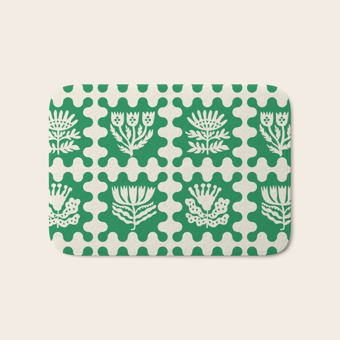 FOLKFLOWER FOREST Bath Mat Gallery Image 1