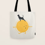 Good Meowâing 9 yoga warrior II Tote Bag Gallery Image 1