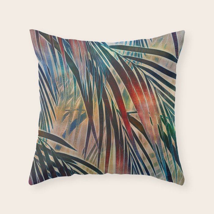 Tropical Sunset Throw Pillow Gallery Image 1