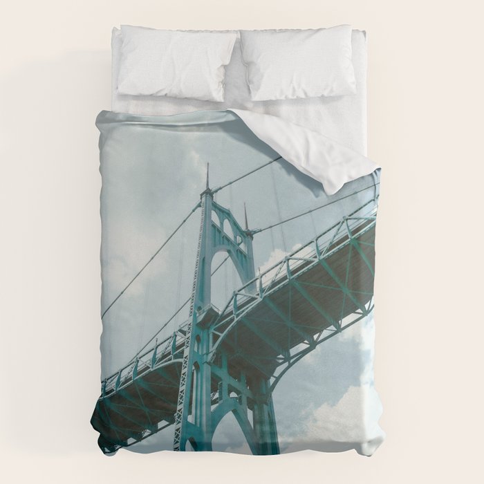 St. Johns Bridge Duvet Cover Gallery Image 6