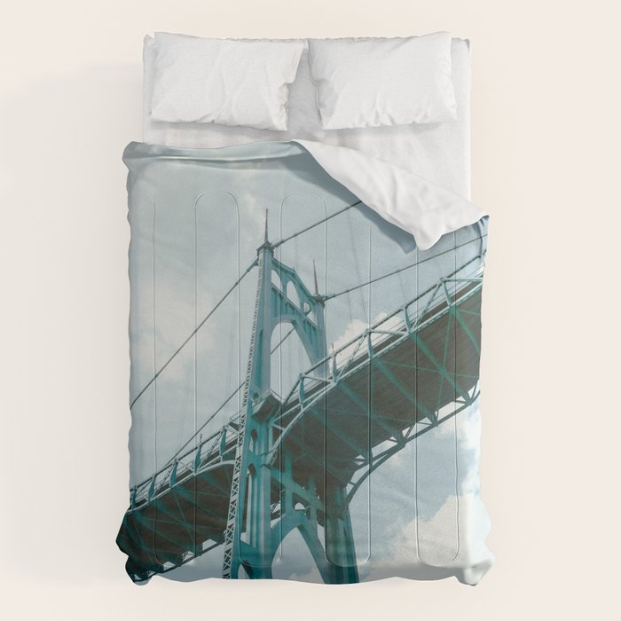 St. Johns Bridge Comforter Gallery Image 6