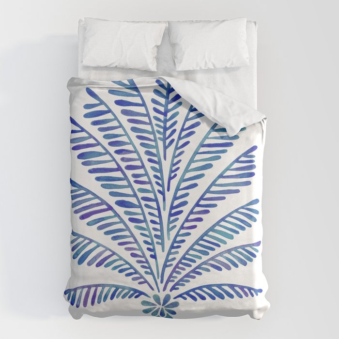 Palm Tree - Navy Palette Duvet Cover Gallery Image 6
