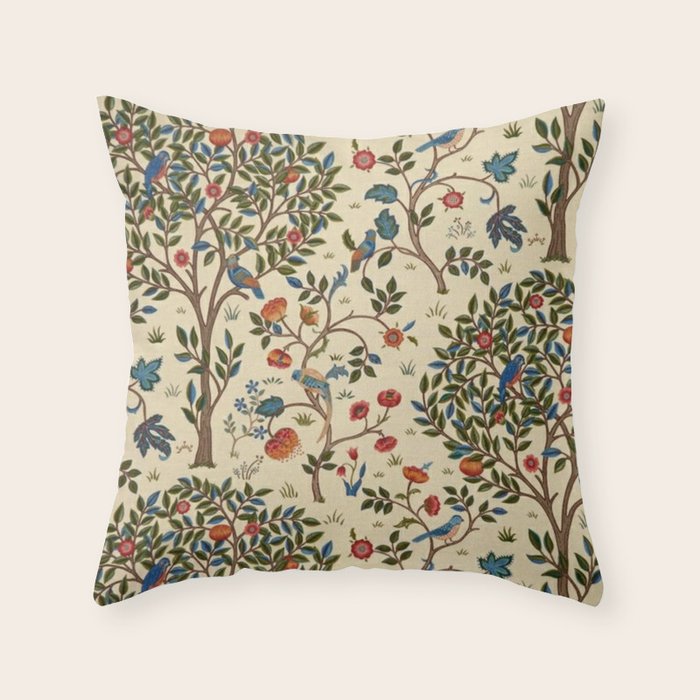 William Morris Kelmscott Tree Throw Pillow Gallery Image 6