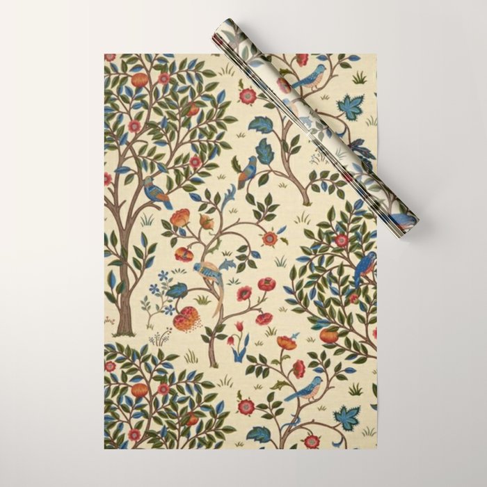 William Morris Kelmscott Tree Wrapping Paper Gallery Image 1