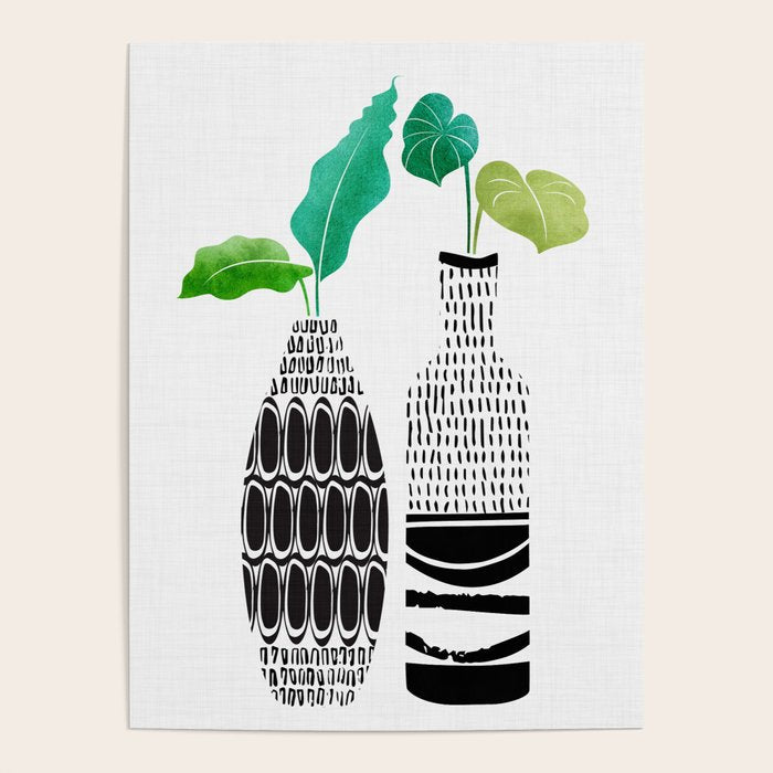 Tribal Vases II with Tropical Greenery Poster Gallery Image 4